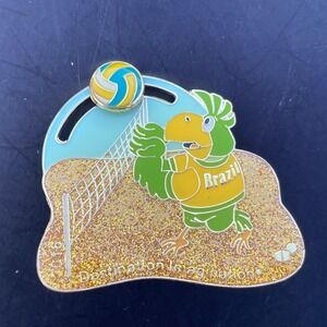 Destination Imagination 2016 Global Finals Brazil Parrot Volleyball Slider Pin